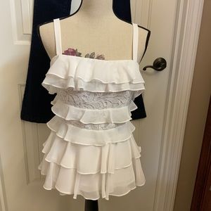 NWT Lilly Pulitzer Olive tiered lace halter top, 6